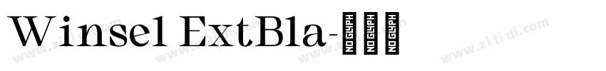 Winsel ExtBla字体转换